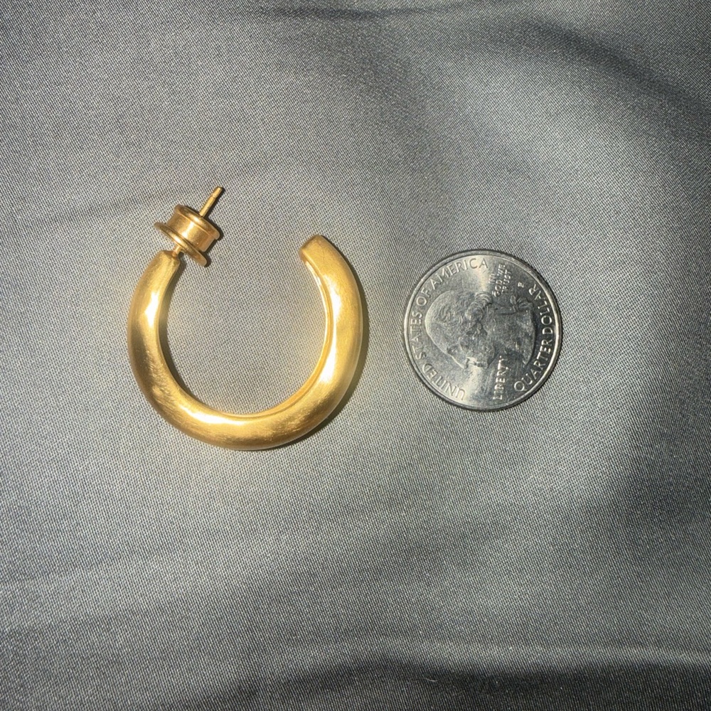 Julie Vos Gold Crescent Earrings - Picture 6 of 7